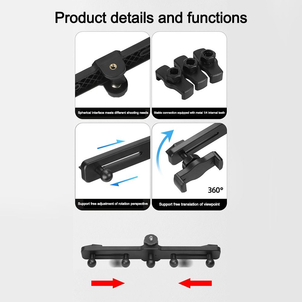 Multi-angle Adjustment Video Recording Stand 360° Rotation Mobile Photography Tripod  Vlogging