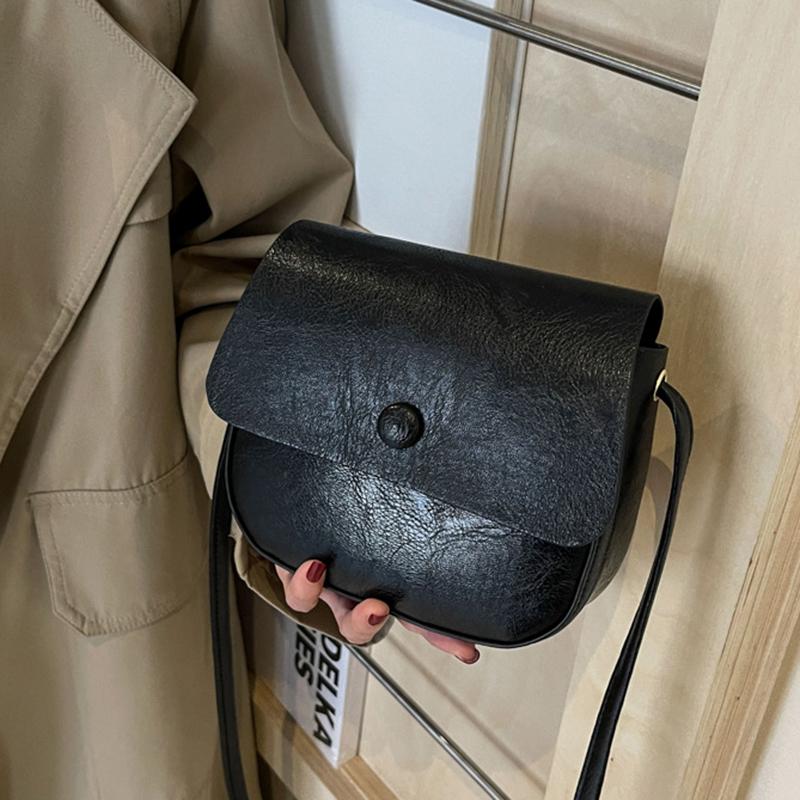 Schlichtheit Trendige Satteltasche Damen PU-Leder Umhängetasche Einfache Uni-Farben Messenger Bag Designer Handtaschen KTY