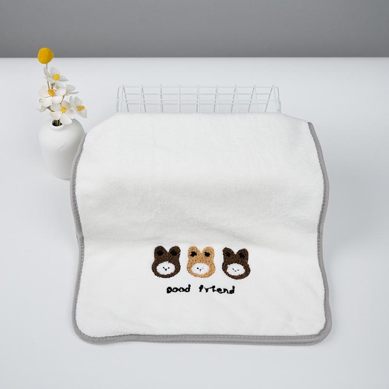 Absorbent Coral Fleece Bath and Face Towel Set - Thickened & Individually Packaged for Adults