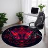 1pc Butterfly Artwork Chair Carpet for Office, Round Non Slip Durable Large Size Office Carpet, Suitable for Office