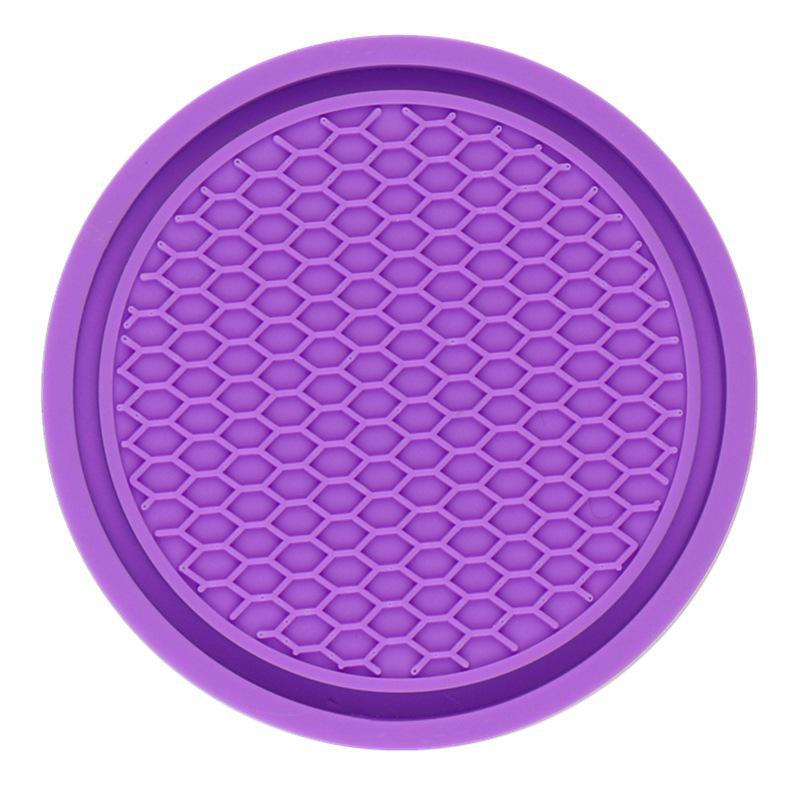 Creative Honeycomb Car Coaster: Cross-Border Multifunctional Storage with Rhinestone Anti-Slip Mat