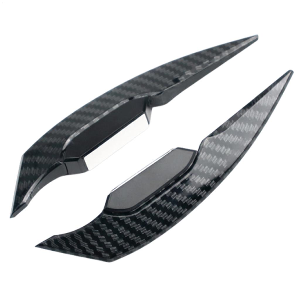 Motorcycle Helmet Decorative Stickers Carbon Fiber Pattern Wind Wing Adhesive Cycling Helmet Decal Cycling Headgear Decorative