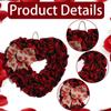 Exquisite Valentines Day Wreaths Romantic Wall Hanging Garlands Heart Shaped Wreath  Party Favor