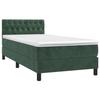 3141464 vidaXL Divan Bed with Mattress Dark Green 90x200 Cm