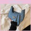 Street Style Pu Leather Underarm Shoulder Bag With Magnetic Buckle Closure