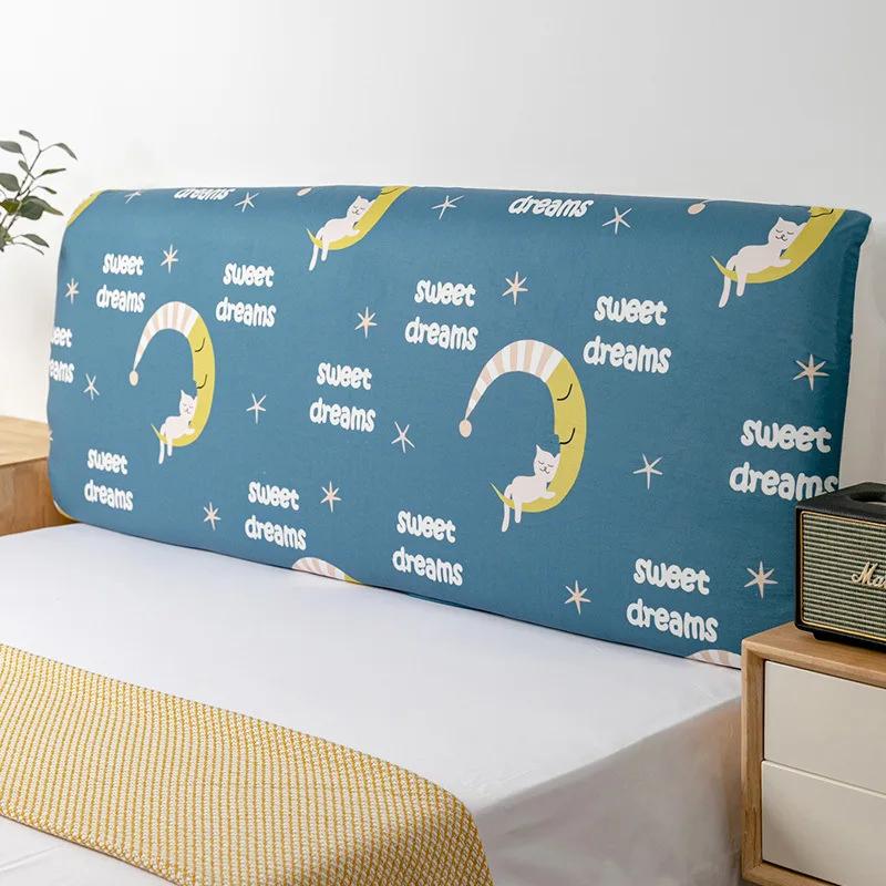 Nordic Cartoon Cat's Paw Bed Head Soft Dust Cover Full Enclosed Elastic Dust-proof Bed Head Cover/ Protective Cover