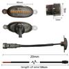 For Raptor Style Smoked Lens Amber 12 LED Front Grille Running Lights For Ford