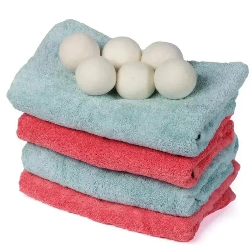 30-Pack Wool Dryer Balls Handmade Drying Balls Dryer Reusable Natural Fabric Softener Reduce Wrinkles and Decrease Drying Time