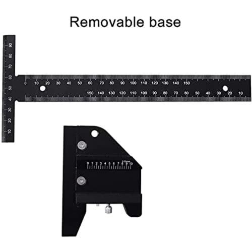 Woodworking Scribing Gauge, T-shaped, Aluminum Alloy, Ideal for Measuring and Accurately Marking DI Angle Gauges, Stable and Lightweight