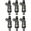 SET of 6 Fuel Injector 23250-62030 Fit for 1992-98 Toyota 4Runner T100 Camry 3VZ 3.0, 5VZ 3.4