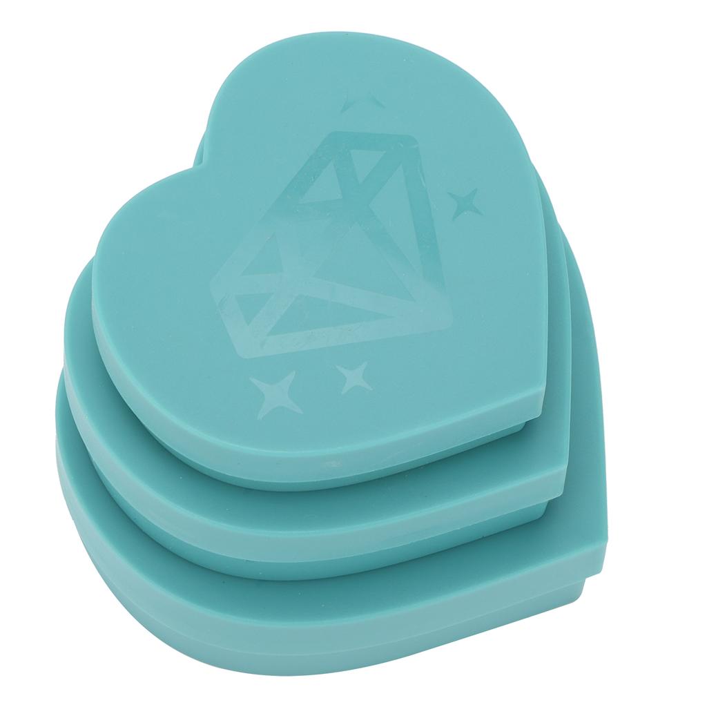 Rhinestone Painting Trays New Love Heart Shape DIY Multifunctional Crystal Screening Storage Tool SetBlue Number 2