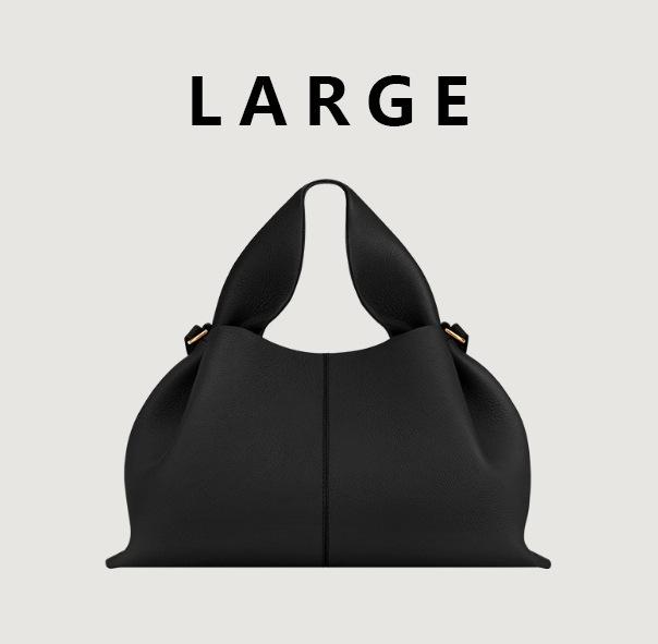 Pol Cloud Genuine Leather Luxury Retro French-Style Dumpling Handbag