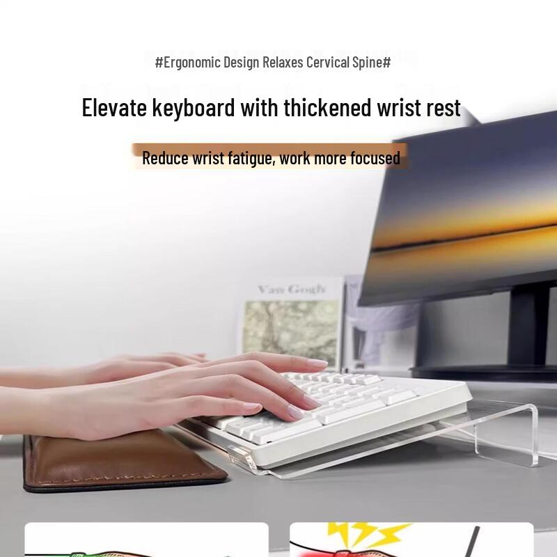 OLOEY Desktop Keyboard Riser with Storage
