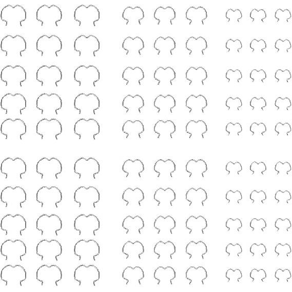 60 Pcs 800-801 Quick Connector Retaining Clips, 3 Size 20 Each: 3/8'', 1/2'', 5/8'', Transmission Oil Cooler Line Clips/Radiator Hose Retaining