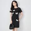 Schmetterlings-Pailletten-Schlankmacher-Sommerkleid für Damen