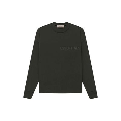 Essentials Langarmshirt SS23 mit Brustlogo Herren Tops Off-Black FOG-SS23-076