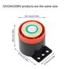 SFB-55 Wired Mini Sound Alarm Siren Horn Car Warning Siren Sound Signal Backup Alarms LED Beep Reverse Air Horn DC12V-24V AC220V