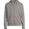 Polo Logo Embroidered Hooded Zip-Up Long Sleeve Jacket Men Jackets Gray 710916692-016