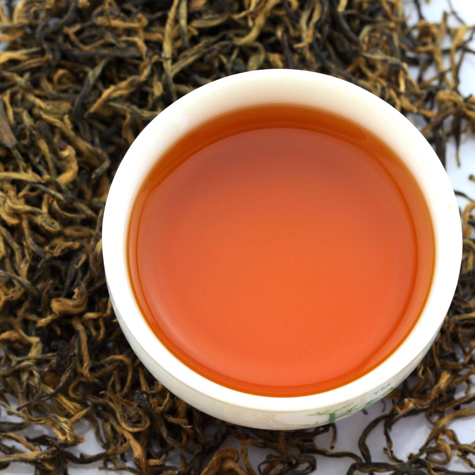 100 г премиального китайского чая для бровей Wuyi Jinjunmei с золотыми бутонами — фото 5