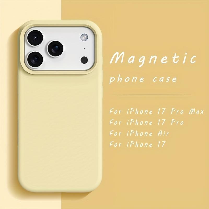 Original For Magsafe Case For iPhone 17 Air 17 16 12 13 14 15 Pro Max Plus 17Pro Liquid Silicone Magnetic Wireless Charge Cover