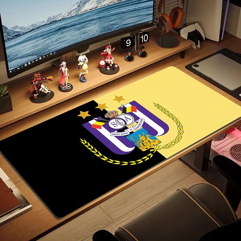 RSC Anderlecht Print Cushion Non-slip Laptop Tablet Big Mousepad XXL Mat Mini PC Playmat With Lock edge
