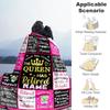 Pink Queen Style Customize Text Blanket Multi-purpose Personalized Blanket Warmthful Decor Versatile for Picnics Livingroom Bed Home Decor