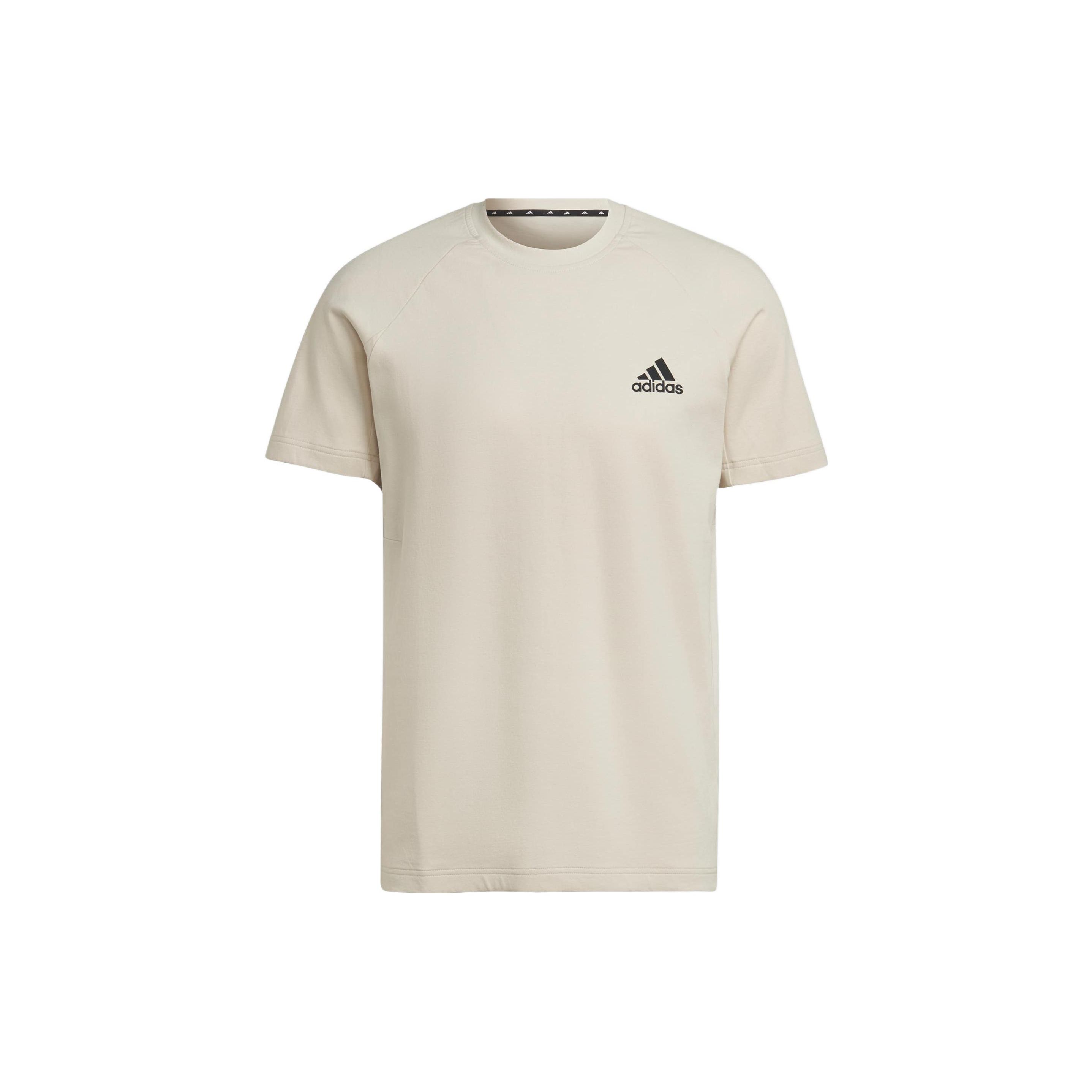

Adidas Logo Print Solid Color Crew Neck Short Sleeve T-Shirt Men Tops Off-White HL3869 XL