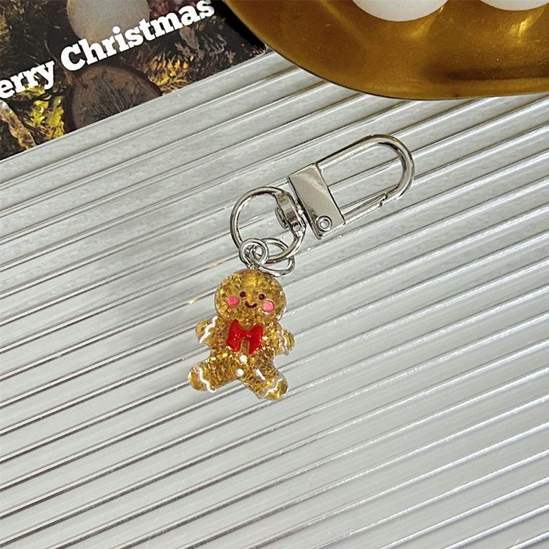 1PC Keychain Pendant Cartoon Hanging Ornaments Anti-Lost Christmas Mini Backpack Decoration Shinny Santa Claus