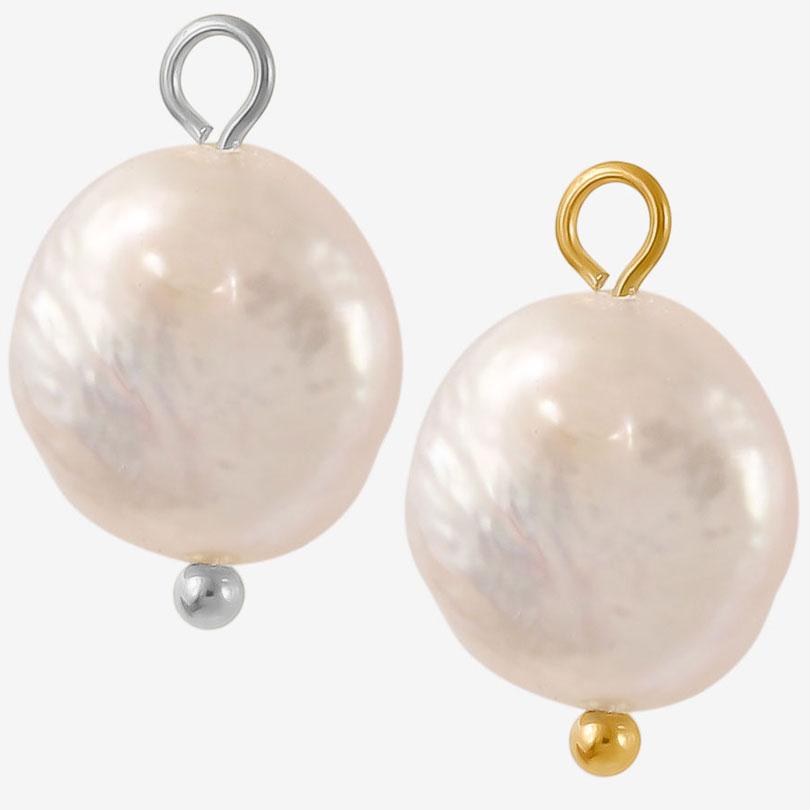 1pcs Irregular Geometric Round Square Real Natural Shell Pearl Charms For Jewelry Making Bulk Handmade Earrings Pendant Material