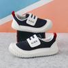 2025 Children's Casual Shoes Baby Sports Shoes Spring and Autumn New Breathable Toddler Shoes Solid Color Simple and Versatile