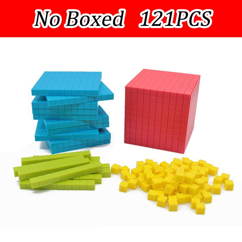 Cubes Mathématiques Montessori Jouets d'Apprentissage Numérique Éducation Précoce Décimal Cubes Mathématiques 3D Entraînement à la Pensée Logique Matériel Pédagogique Paroissial