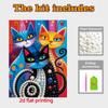 DIY Abstract Cat Pearl Diamond Art Kits Without Frame 30x40cm Gem Art Diamond Painting Kits for Adults/Beginners Gift Idea Home Wall Decor