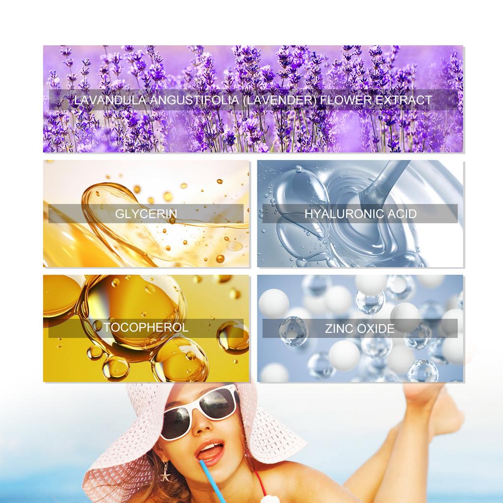 20g Lavender UV Isolation Protection Cream Outdoor Protection Brightening Skin Tone Moisturizing Non Greasy Protection Cream