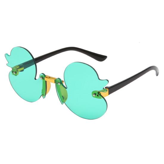 

Детские солнцезащитные очки в форме утенка, полупрозрачные, с защитой от УФ-лучей, защита от солнечного света, глаз, реквизит для фотосессии, летние пляжные солнцезащитные очки для девочек, каникулы зелёный