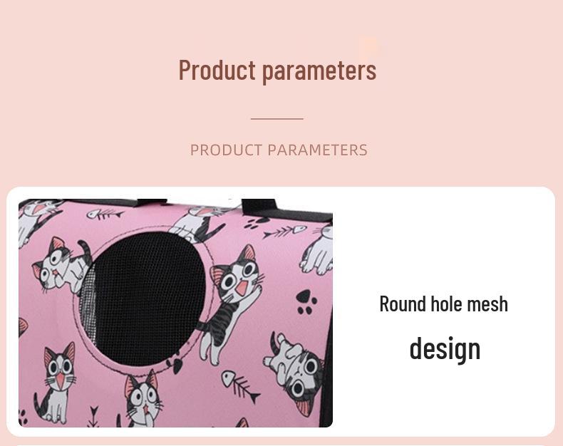 Portable Foldable Cat Carrier: Spacious, Breathable Pet Capsule for Travel