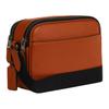 Coach Graham 23 Varsity Print Leather Shoulder Bag Medium Men Shoulder Bag Toffee CAJ64-QBYES