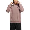 Adidas Solid Color Logo Print Hooded Pullover Sweatshirt Men Tops Purple HN9000