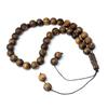 Islamic Muslim Wood Bracelet Pendant Wooden Rosary Beads 33pcs Prayer Bead for Home Women Men Religion Eid Ramadan Gift