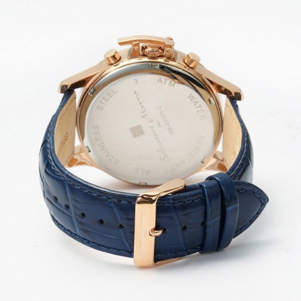 Genuine Salvatore Marra Salvatore Marra waterproof for daily date and day leather strap PGBL watch, SM23101-PGBL, use, display,
