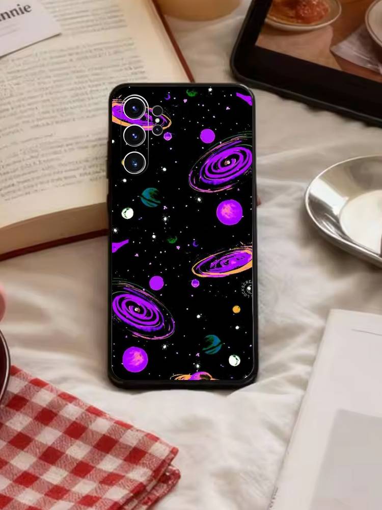Y2k INS Graffiti Phone Case For Samsung S26,S25,S24,S23,S22,S21,S20,Plus,Fe,Lite,Others Black Cover