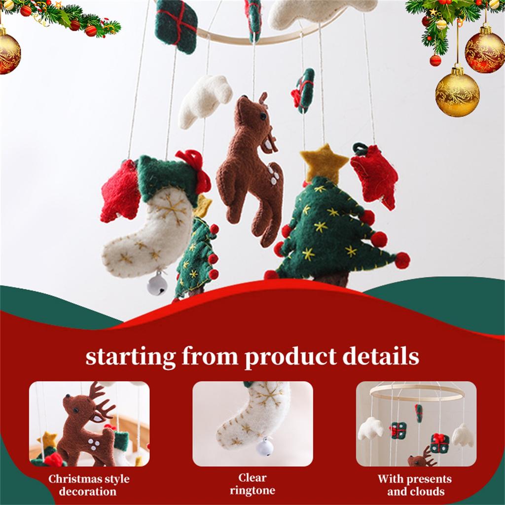 Christmas Bed Bell Wind Chime Pendant For Kids