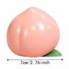 Crunchy Peach Squeeze Toy Building Blocks TPR Fidget Toy Realistic Fruits Pinch  Office Desk Toy