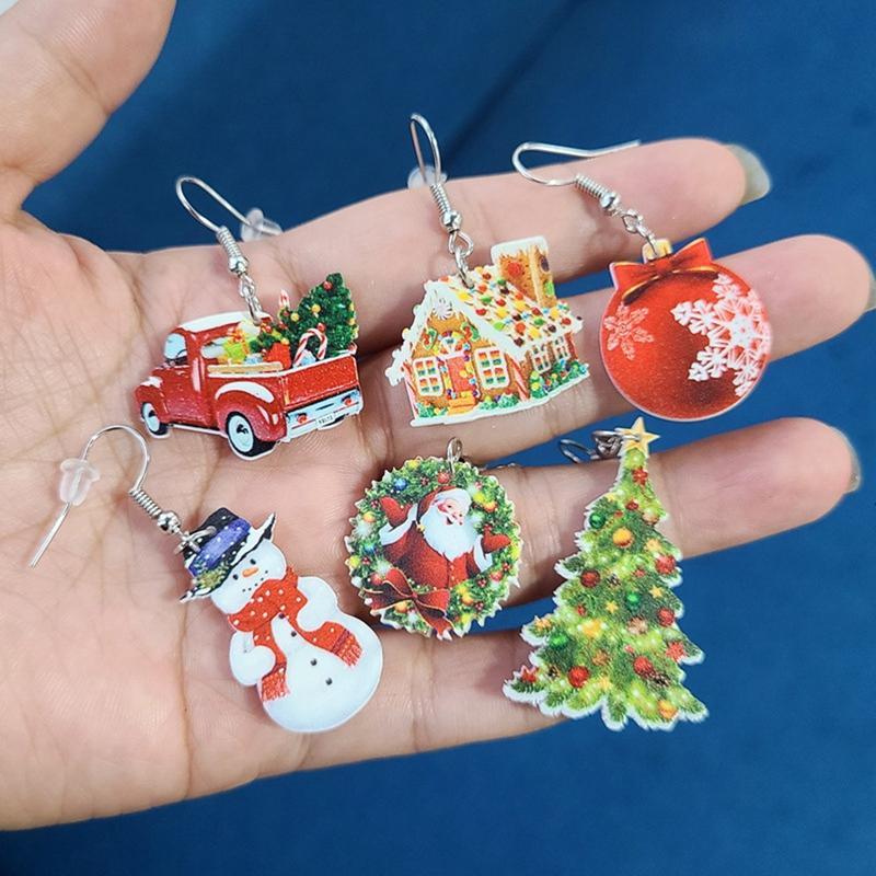 Süßigkeitenhaus-Ohrringe Weihnachts-Ohrringe für Mädchen Sanheng Weihnachtsohrstecker für Frauen Weihnachtskranz Kinder Schneemann-Ohrringe. Weihnachtsbaum Süßigkeitenhaus-Ohrringe Weihnachts-Ohrringe für Mädchen Sanheng Weihnachtsohrstecker für Frauen Weihnachtskranz Kinder Schneemann-Ohrringe. Weihnachtsbaum