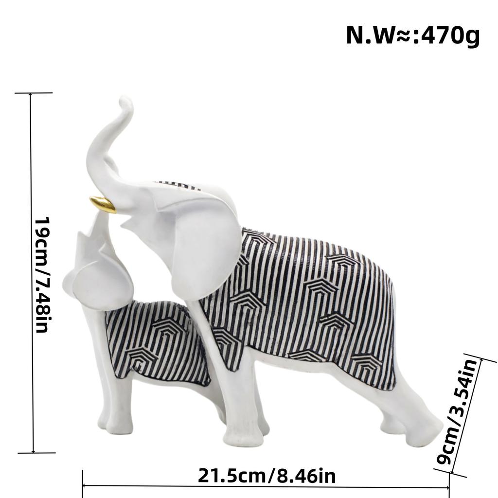 Modern Simple Lines Mother and Child Icon Ornaments Home Decoration Living Room Desktop Creative Animal Ornaments Gifts