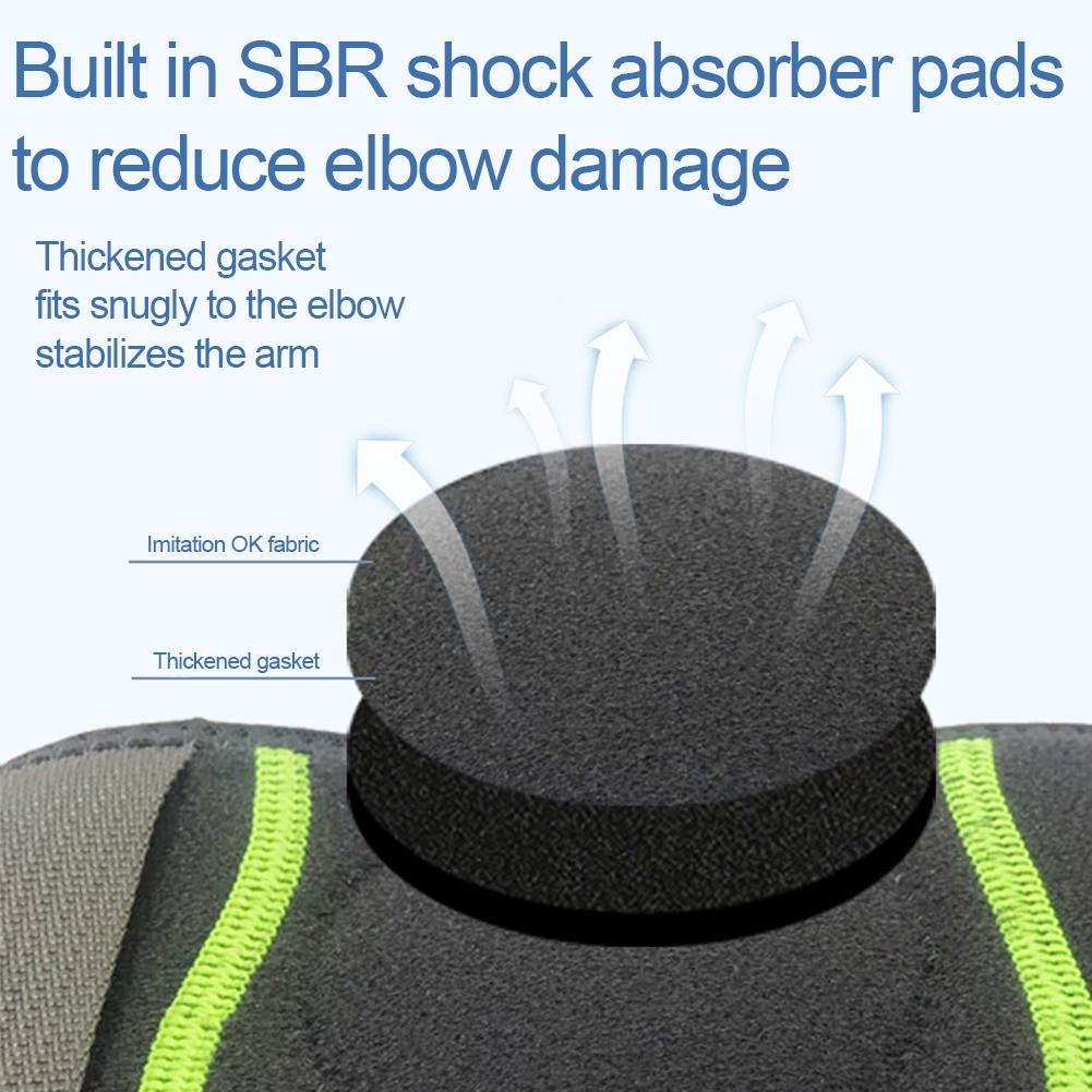 Elbow Strap with Compression Pad, Forearm Brace for Tennis Badminton Golf Ball Elbow, Pain Relief Elbow Brace, Adjustable Secure