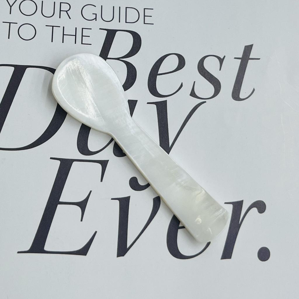 2Pcs, Handcrafted Spoon-shaped Jewelry, White Natural Shell Ornaments, DIY Jewelry Making Accessories, Home Decor Supplies