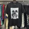 PURPLE letter print crew neck pullover short-sleeve 2023 summer new European and American trendy brand T-shirt collection tops