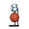 Soporte de Fútbol Estante Multicapa para Almacenamiento de Balones Estante Vertical con Ruedas para Exhibición de Balones