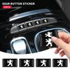 Fashion Car Styling 3D Car Interior Dekoration Stickers Badges For Peugeot 206 207 208 306 307 308 508 106 107 108 2008 3008 RCZ