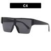 Damen Herren Vintage Retro Brille Unisex Big Frame Sonnenbrille Brillen